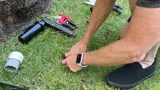 No Dig, 5 minute Hunter PGP sprinkler replacement with homemade tools!