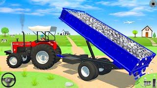 Driving Heavy Tractor And Loading Stones in game  #gamingvideos #jcb #tractor #truck