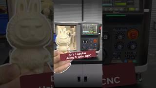 Machined this cute Labubu on my Xmachine Desktop 5-axis CNC! #minicnc #CNC #Labubu #Xmachine