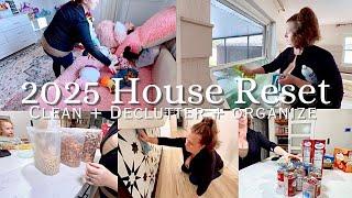 2025 Whole House Declutter + Clean With Me / Cleaning Motivation New Year House Reset