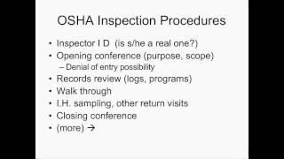 What to Do When OSHA Shows Up