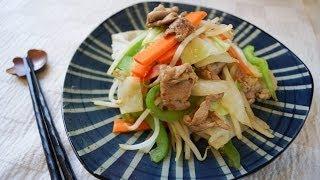 Yasai Itame (Stir Fry Vegetables) Recipe - Japanese Cooking 101