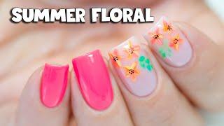 Easy Summer Floral Nail Art Tutorial