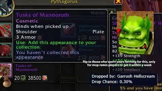 Buying Tusk of Mannoroth in Mop Remix