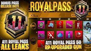 A11 Royal Pass All New Leaks | 50Rp Upgraded Gun Skin | 2 Prize Path Giveaway | Pubgm\Bgmi