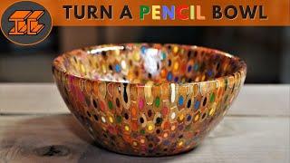 Woodturning Basics: Make a Colored Pencil Bowl