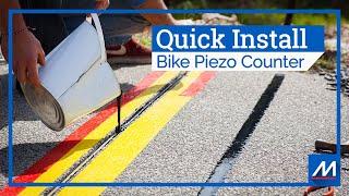 Install Time Lapse of RidePod® BP Bike Piezoelectric Counter | MetroCount