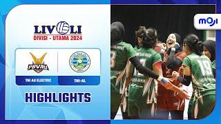 TNI AU Electric VS TNI AL 0-3 | Highlight Livoli Divisi Utama 2024 Putri | Moji