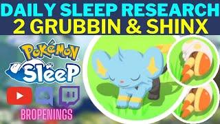 Daily Research: First 2 Grubbin & Shinx #pokemonsleep #shinx #grubbin