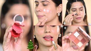 Step By Step Glossy "Winter" Makeup Tutorial For Beginner using NEW & Affordable Products #makeup