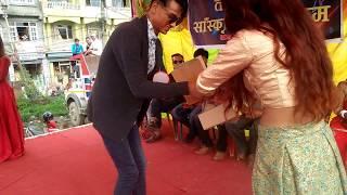 Comedian,magician Ganesh kc magic show at kavre banepa in TEEJ 2075