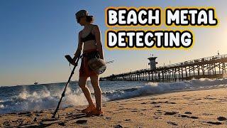 Beach Metal Detecting | Beautiful Sunset | Afternoon & Night Hunt