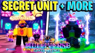 INSANE META SECRET UNIT ON MULTIVERSE TOWER DEFENCE AND MORE!