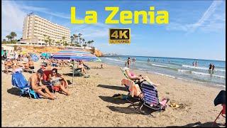 [4K] La Zenia, Orihuela Costa, Costa Blanca, Spain. Sunday Midday Beach Walking Tour ️ 