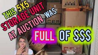 I Bought a 5x5 Abandoned Storage Unit at auction and didn't expect what I got #new #unboxing auction