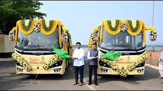 MEIL Foundation Donates Electric Buses in Andhra Pradesh