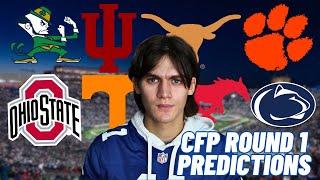 COLLEGE FOOTBALL PLAYOFFS ROUND 1 & BOWL GAMES PREDICTIONS!