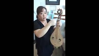 How to replace a string on Chinese lute, Liuqin