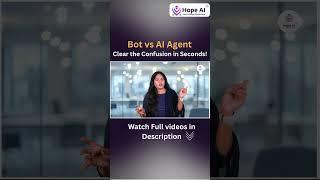 Bot vs AI Agent – Why AI Agents Are Smarter Than You Think! |Explained in Tamil #hopeai