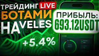 Трейдинг LIVE ботами на Veles | Биткоин у ключевого уровня!