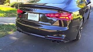 2024 Audi S5 Sportback w/ OEM Sport Resonator Exhaust Cold Start