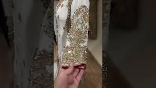 2024 New Design Nikkah Dress Golden Work #shorts #nikkah #bridal