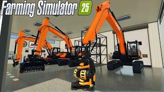 Building A Community | New Shop | Multiplayer Logging In FS25 | Day 6 | Sunshine Forest