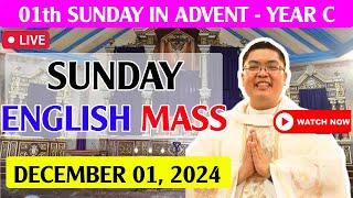 SUNDAY ENGLISH MASS LIVE TODAY II DECEMBER 1, 2024 II FR. JOWEL GATUS II 1ST SUNDAY ADVENT