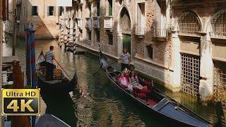 venice italy romantic gondola ride - amazing 4k video ultra hd