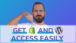 Easily Get Access to Shopify & Wordpress via Leadsie (1-link access to everything)