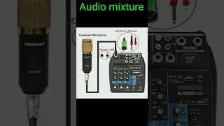 HAYDEN 4 Channels Audio Mixer Sound Mixing Console With USB Audio Interface Bluetooth 48V Phantom
