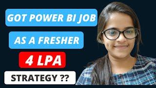 Power BI Job as a Fresher in 2022 ??