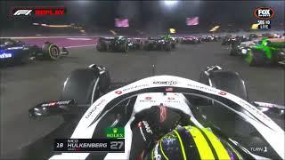 Qatar 2024 Safety Car Lap 1 Crash - Colapinto, Hulkenberg & Ocon