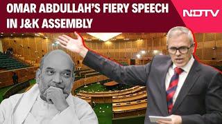 Omar Abdullah Speech | Omar Abdullah’s Fiery Speech In J&k Assembly, Targets Centre On 370