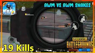 AWM vs AWM Snakes | PUBG MOBILE LITE Solo Squad Gameplay