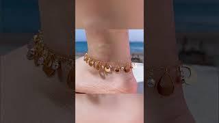 Latest and simple anklet design idea for girls #anklets #payal #silveranklets #goldjewellery