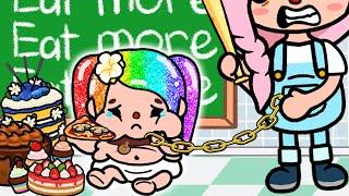 My Mom Forced Me To Become Super Fat  | Toca Life Story | Toca Boca