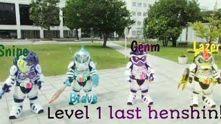 Kamen Rider Ex-Aid | Level 1 last henshin | Brave, Snipe, Genm, Lazer | Henshin Time!