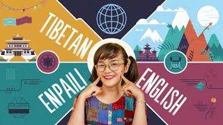 Tibetan, Nepali & English : Spoken English Learning Videos Conversation