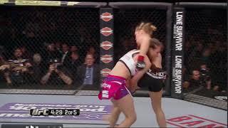 Ronda Rousey vs Breakdown Rhonda's hip throw counter to shot.