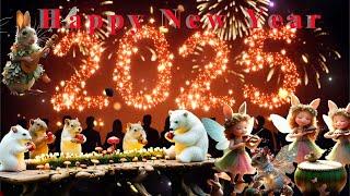 Happy New Year 2025 | Animals party #happynewyear2025 #animalparty #fantasyworld #cute #celebration