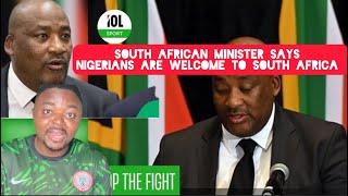 South African Minister says Nigerians are Welcomed to South Africa After Criticism on xenophobia