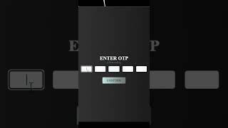 Create OTP Input Field Using HTML | CSS | JS