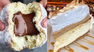 Delicious Chocolate Cream Croissant Donut Cake Decorating Ideas | Yummy Nutella Food Compilation