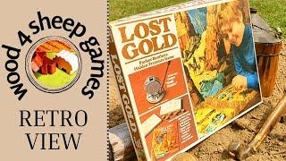 LOST GOLD retro board game with mini gold detector - IDEAL 1975 | Wood 4 Sheep Games