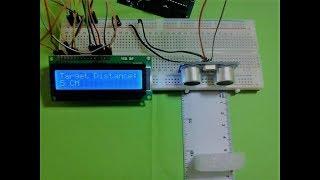 ARDUINO LCD PROJECT FOR MEASURING DISTANCE BY ENGINEER SHARIF KAKAR