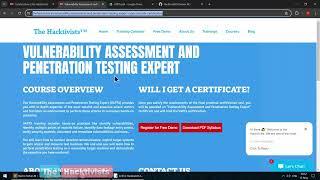 Vulnerability Assessment and Penetration Testing Expert (VAPTx) Training | The Hacktivists