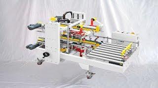 Cartons flap folding sealing machine automatic H type case sealer mesin penyegel karton