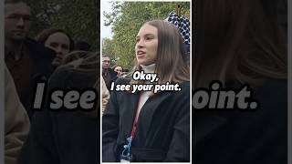 Atheist Woman Had Nothing To Say To Muslim | Mansur | Speakers Corner