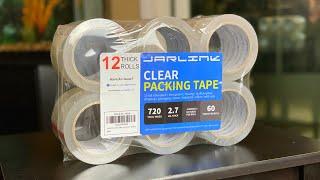 Jarlink Clear Shipping Tape Review (12 Rolls) Amazon Purchase | Best Packing Tape For The Price